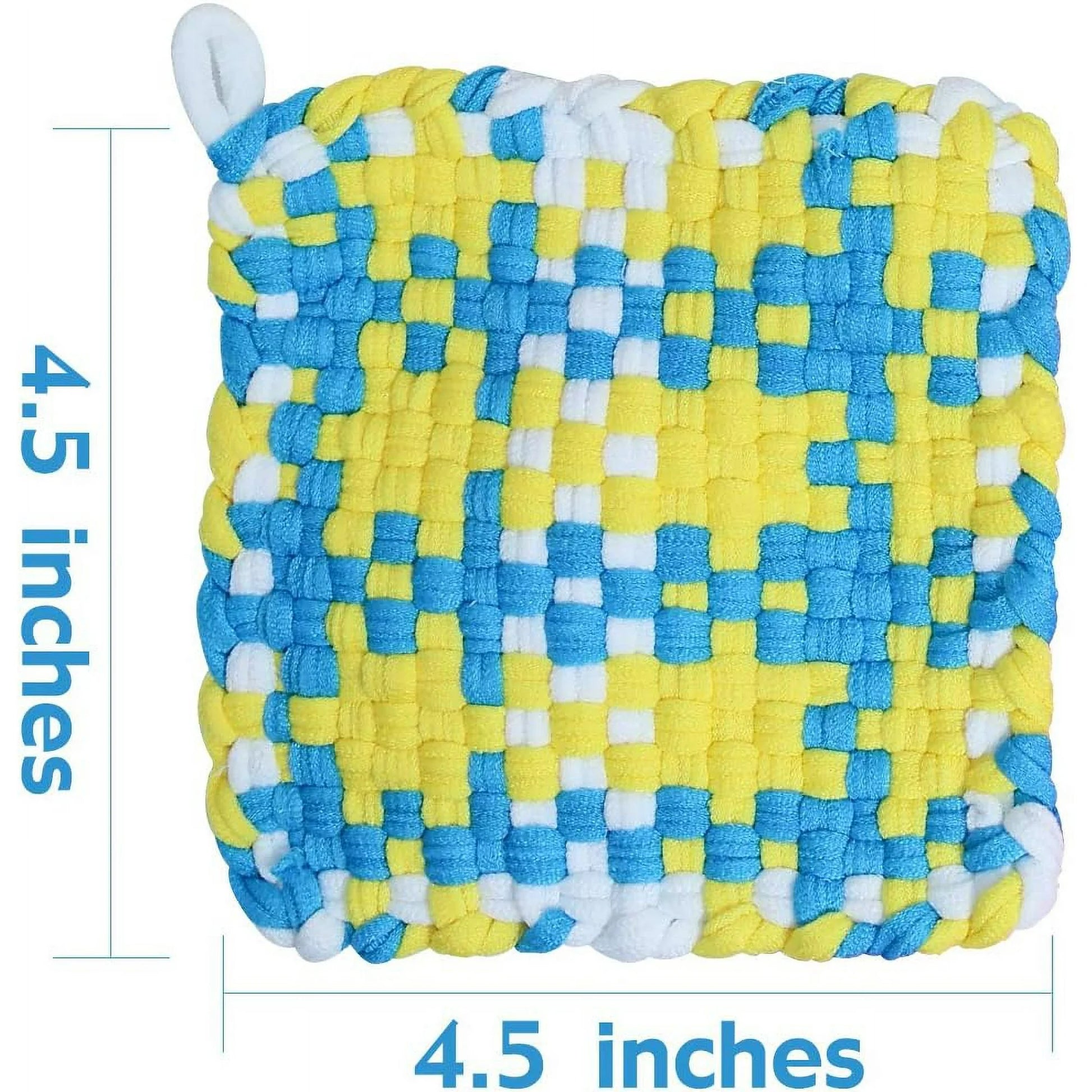 CandWuom Weaving Loom Kit for Kids Crafts, 7" Pot Holder Loom Knitting Kits Potholder Loom Crafts for Kids 8-12 Girls Gifts