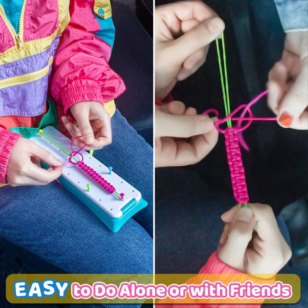 CandWuom Friendship Bracelets Making Kit for Girls, DIY Craft Kit Toys for Girls 8-12 Years Old Kids Favored Birthday Christmas Gifts