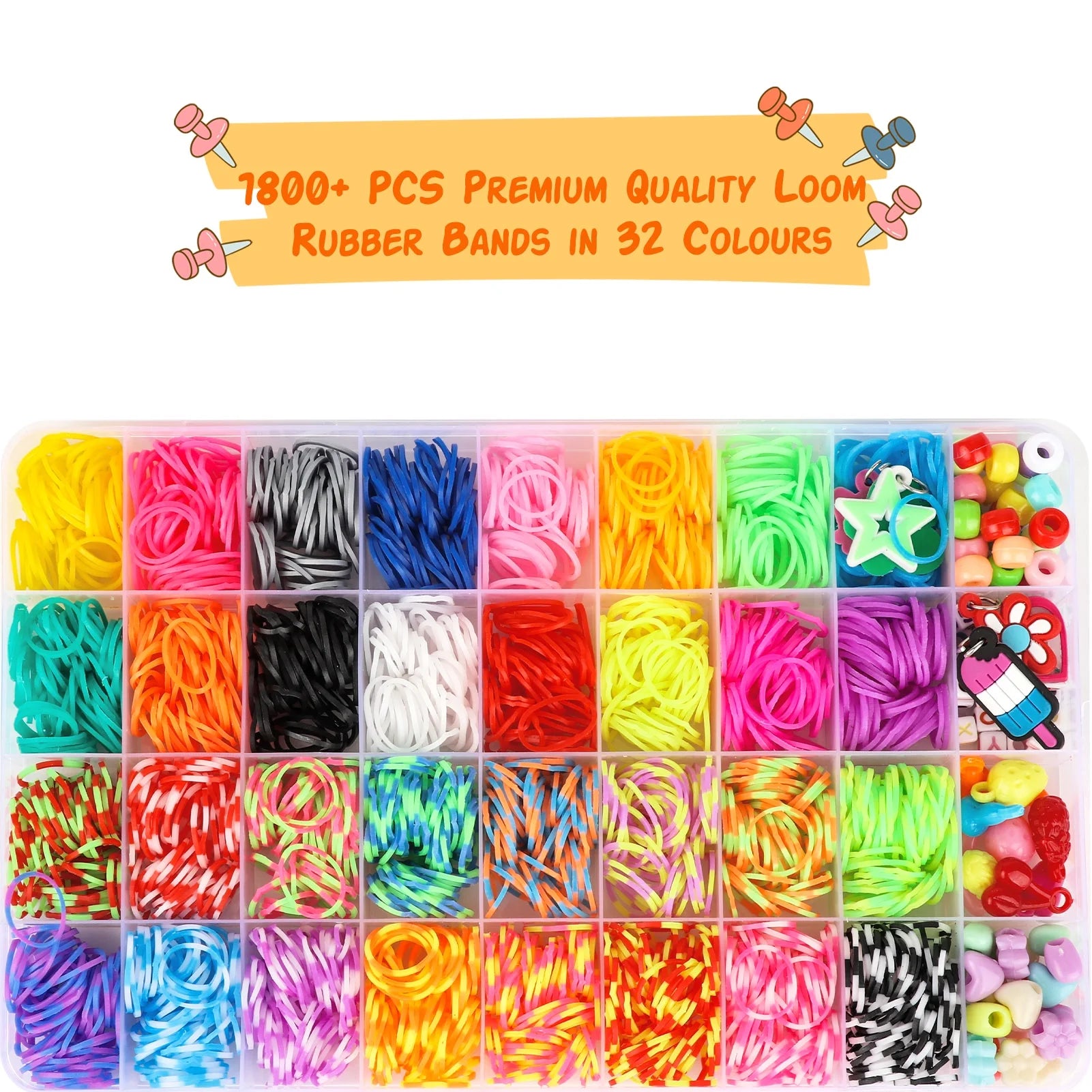 Rubber Band Bracelet Making Kit, Loom Rubber Band for Bracelet Making for Girls 8-12 Gifts, Refill Loom Set Friendship Bracelet Making Kit