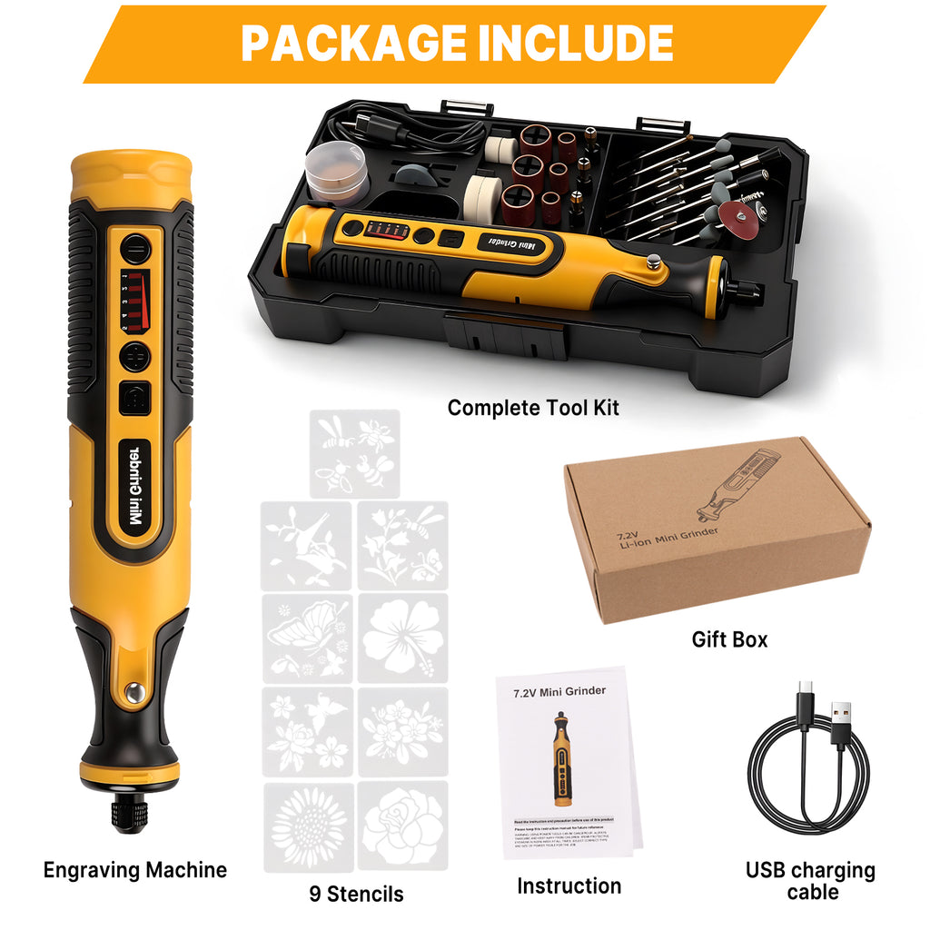 CandWuom Engraving Pen Tool Kit, Electric Mini Cordless Rotary Tools, 5-Speed 8000-28000RPM for Sanding, Polishing, Drilling, Etching, DIY Crafts